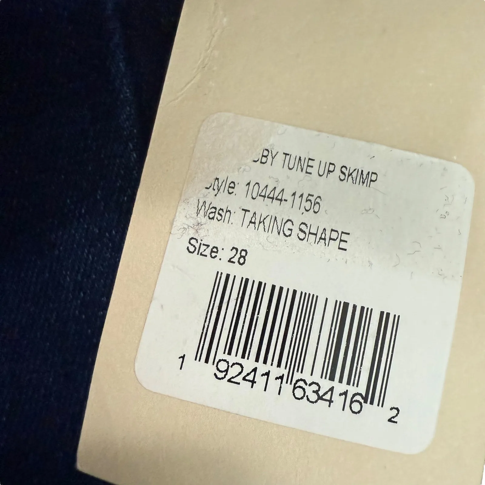 MOTHER The Tabby Tune Up Skimp Jeans Dark Wash Pleated Straight Leg Size 28 Blue - Image 6