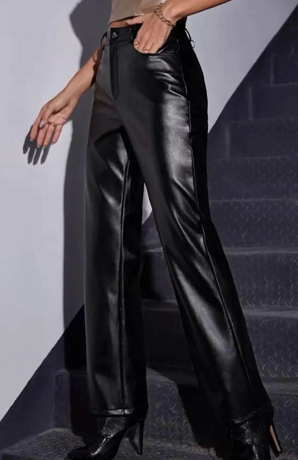 BROWN Leather Pants - Image 2