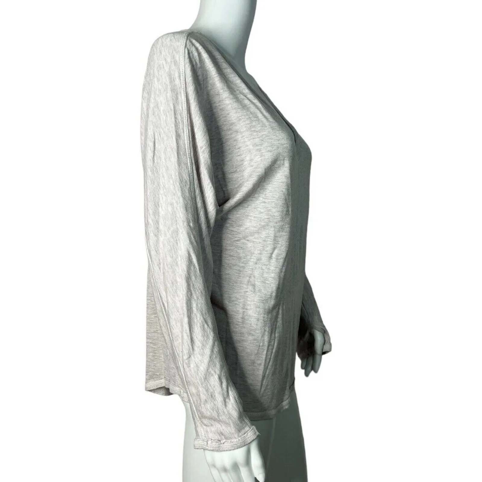 Good Hyouman Shirt Womens‎ Pink Gray Thankful Sweatshirt Everyday Casual Small - Image 2