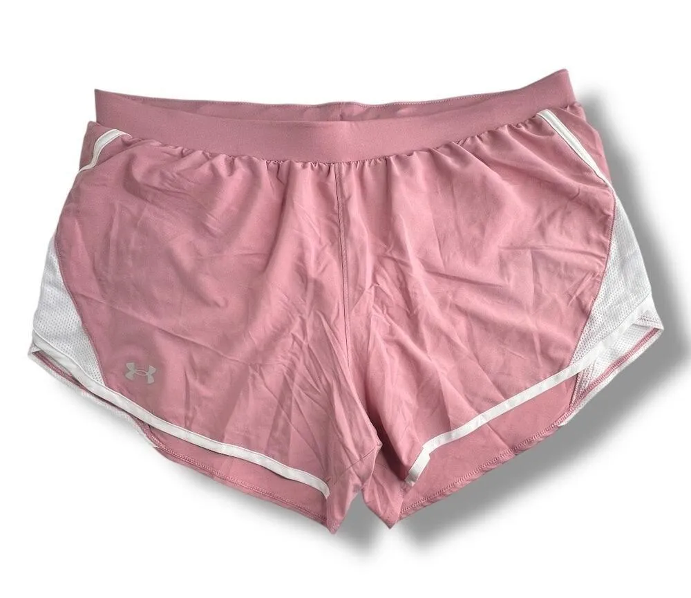NWT Under Armour Pink Loose Running UA Fly by 2.0 Shorts XL - Image 2