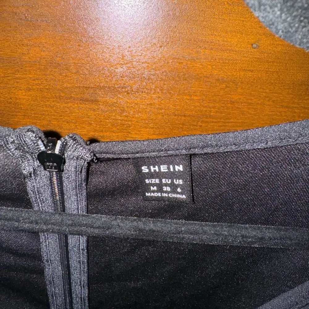 SHEIN Black Sequin Long Sleeve Dress - Image 3