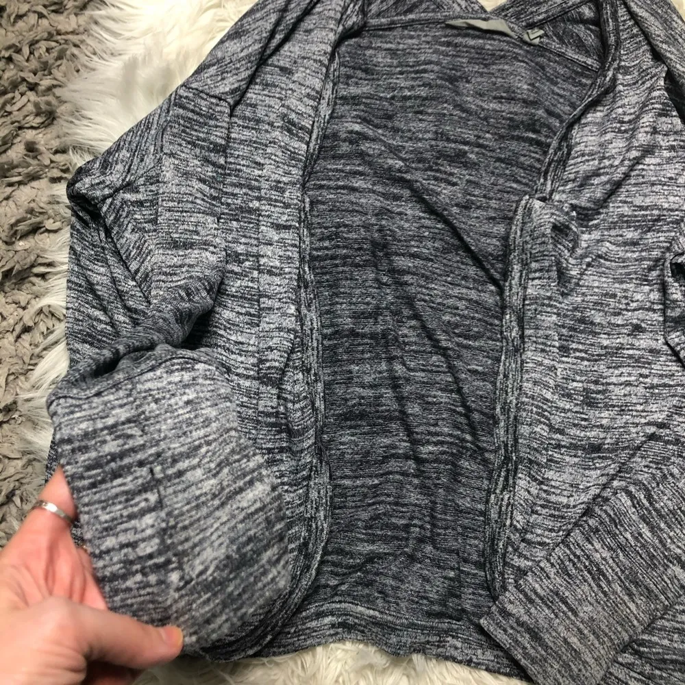 Athleta heather gray open front cardigan small - Image 2