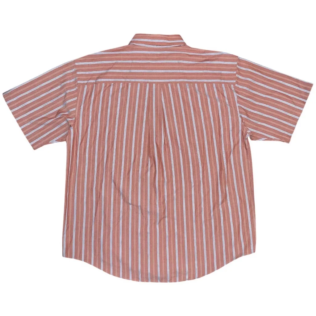 Van Heusen Mens XL Wrinkle Free Stain Resistant Short Sleeve Striped Button Down - Image 2