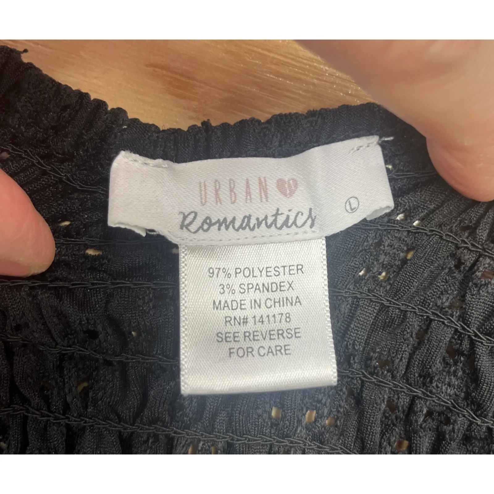 Urban Romantics Y2K Baby Doll Puff Sleeve Top Black Size L Whimsygoth Coquette - Image 3