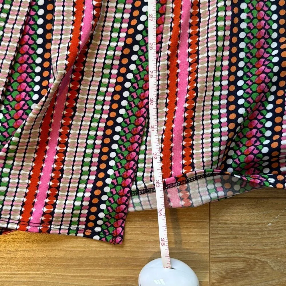 Laundry by design multicolor polka dot dress with tie size small - Image 6