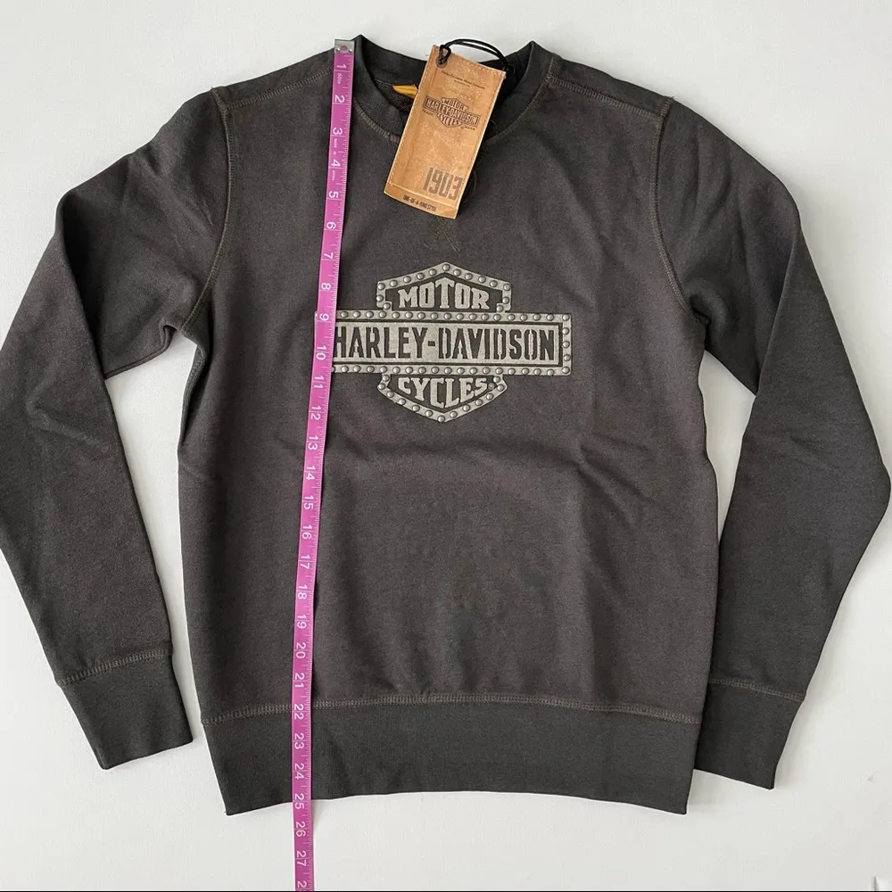 Harley-Davidson Women's Studded Logo Sweater Size S - Image 13