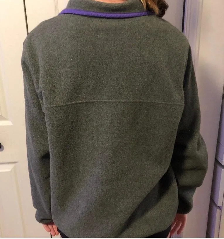 Patagonia Gray And Purple Synchilla - Image 2