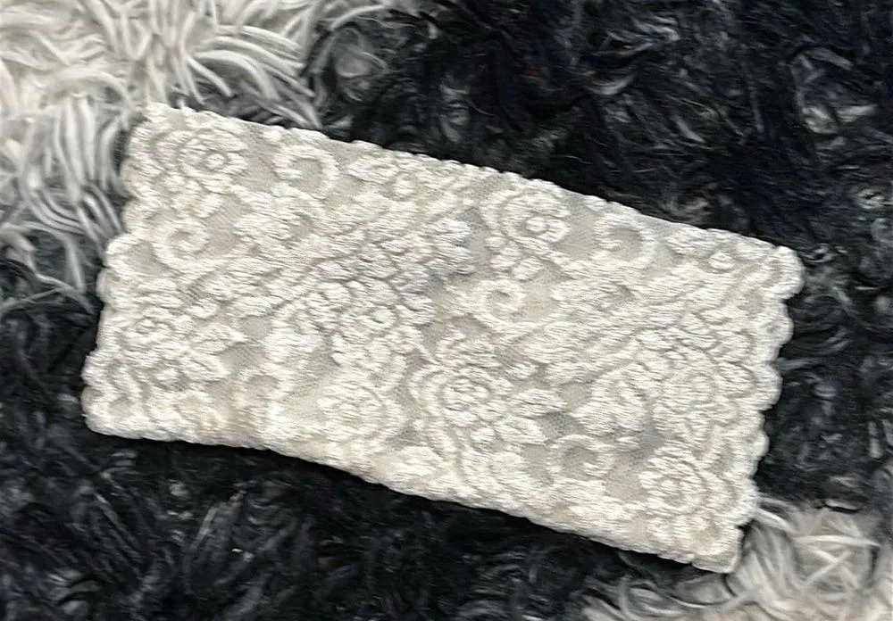 Lace Floral Tattoo Cover in Cream - Image 2