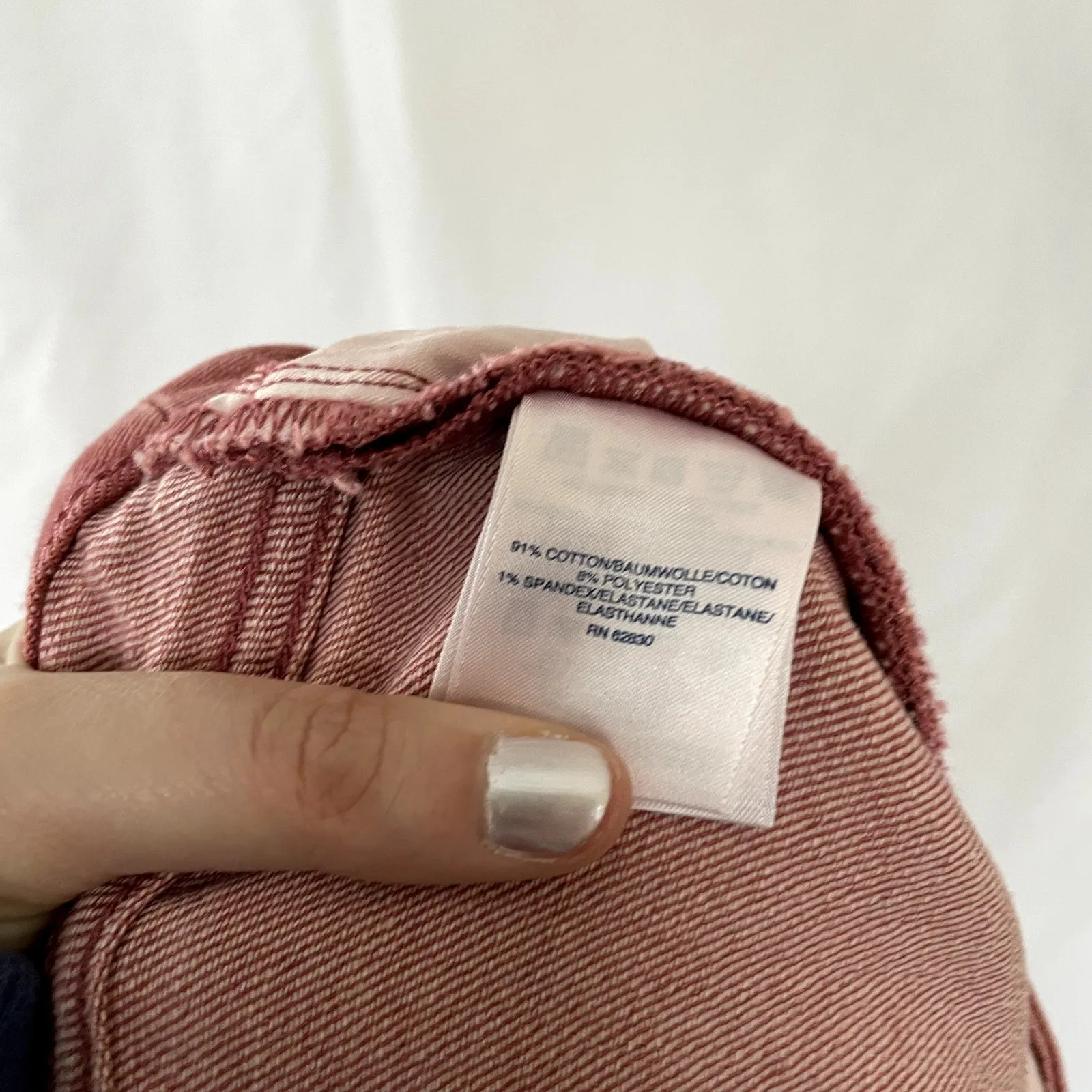 Lands' End coral orange denim jeans women's size 20W cotton curvy 27 inch inseam - Image 7