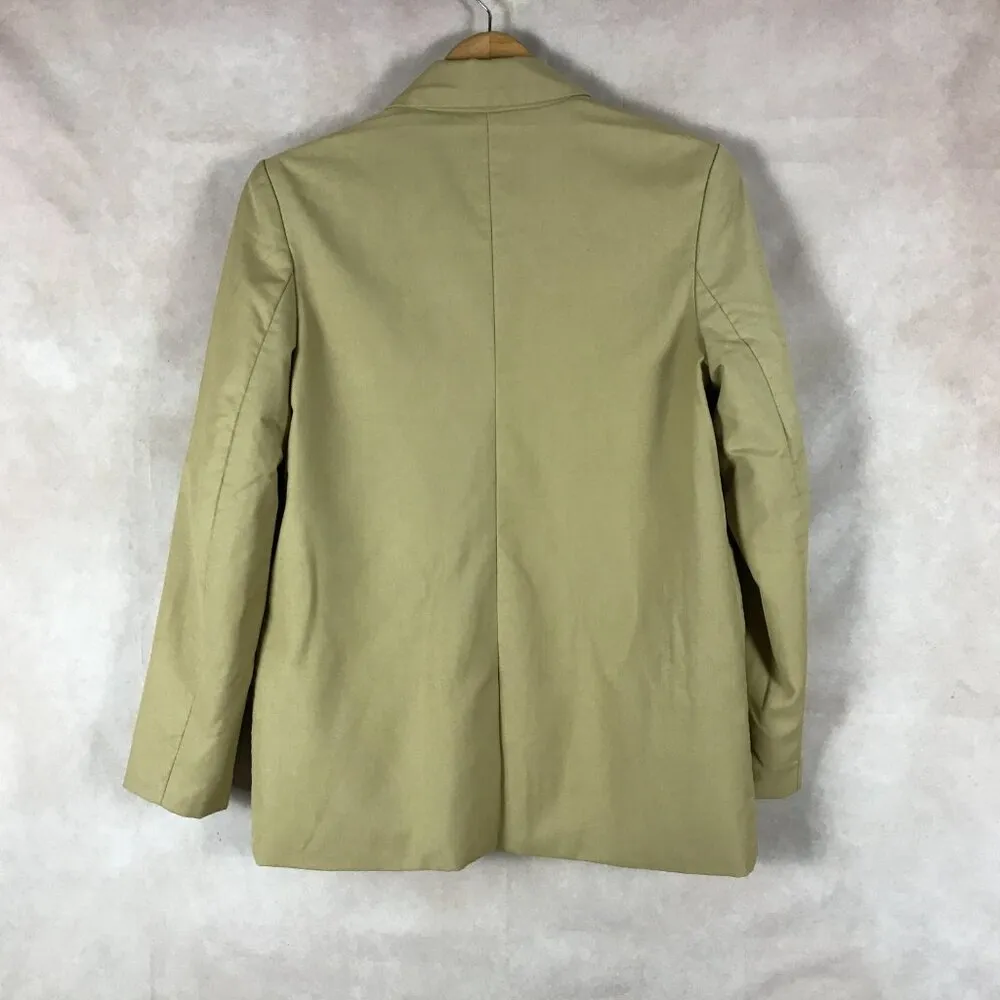 Endless Rose  Warm Beige 1-Button Boyfriend Blazer SMALL - Image 7