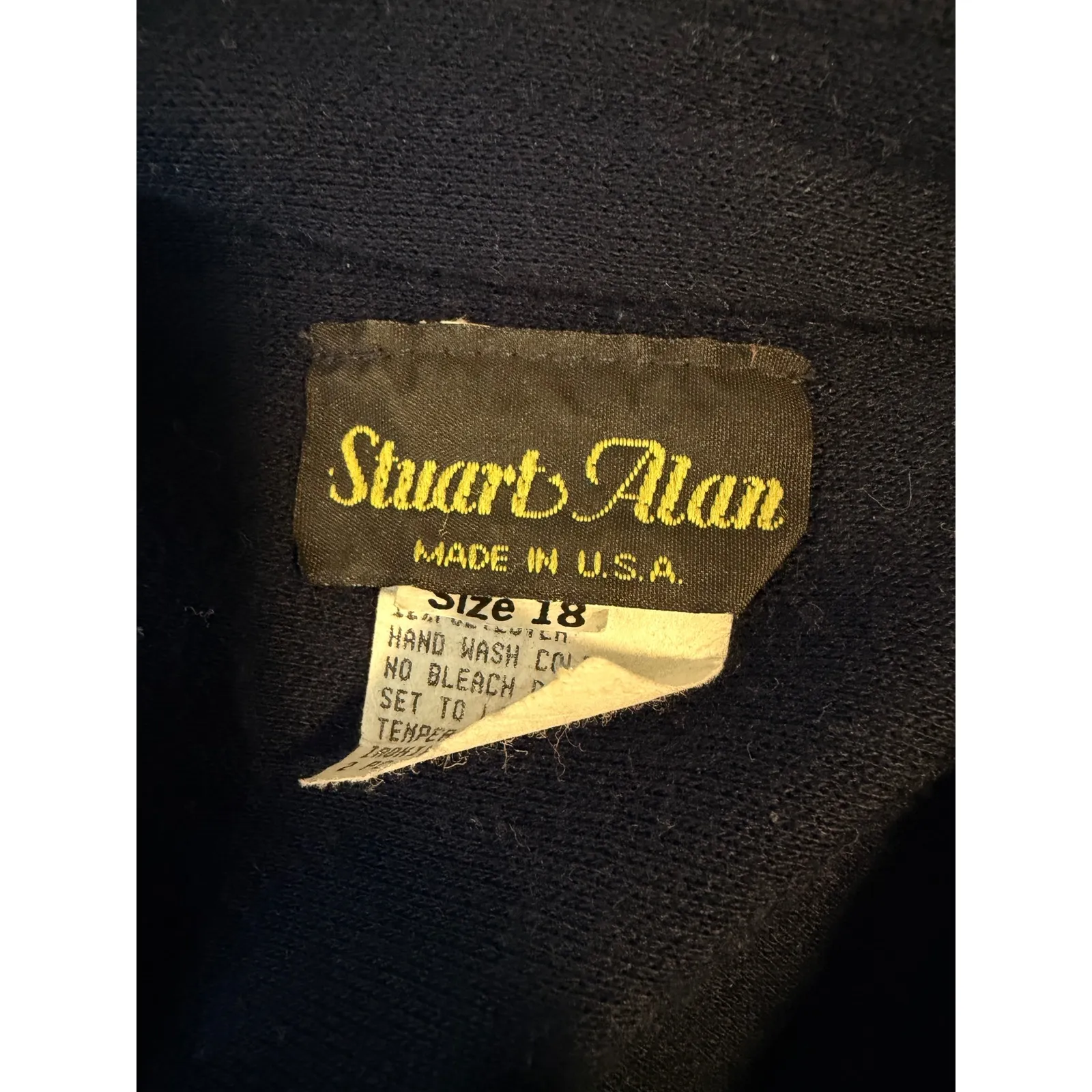 Stuart Alan Womens Cardigan Sweater Jacket Navy Green Argyle Button Front Sz 18 - Image 6