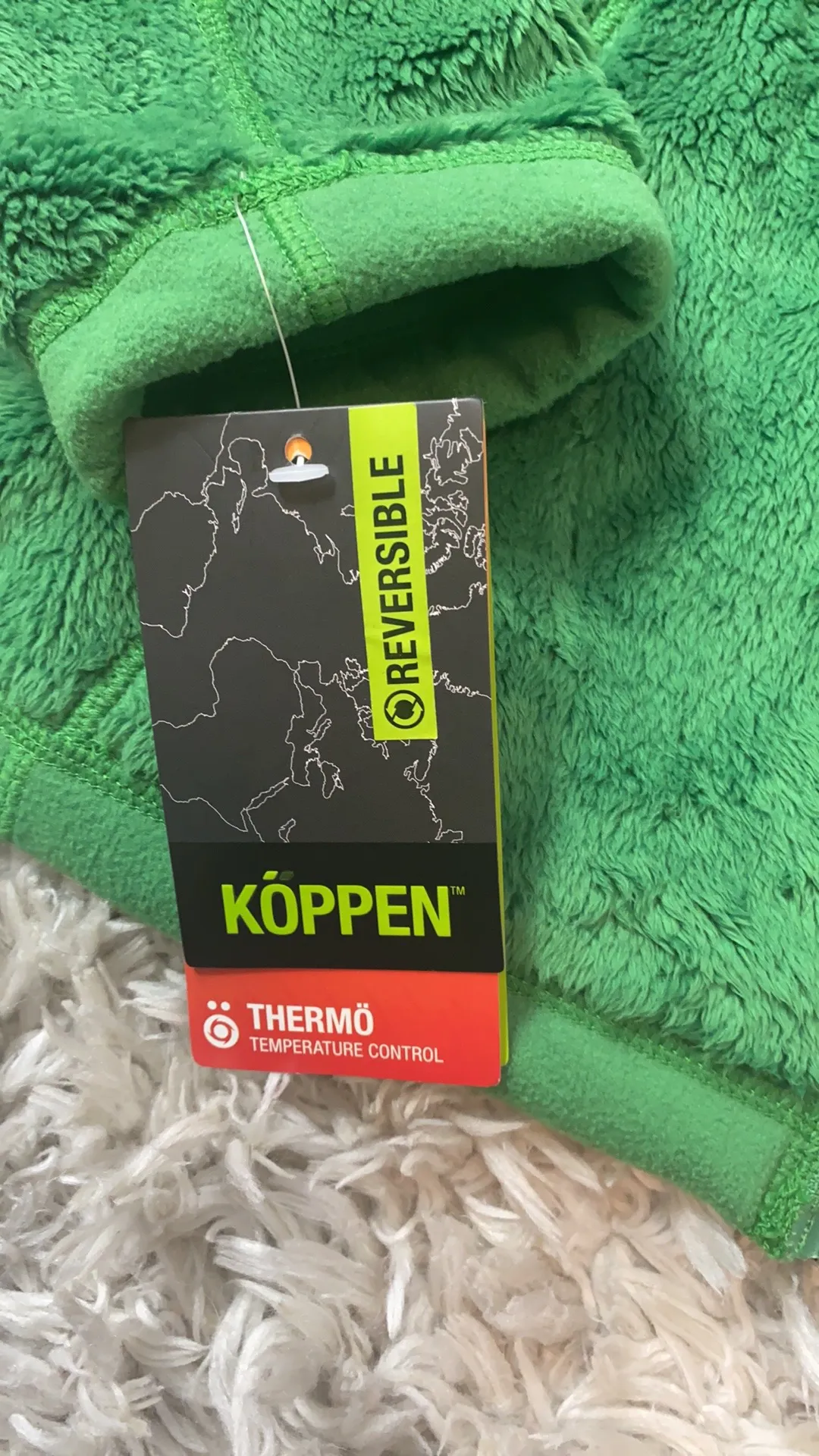 Koppen Reversible Fleece Jacket Green - Image 3