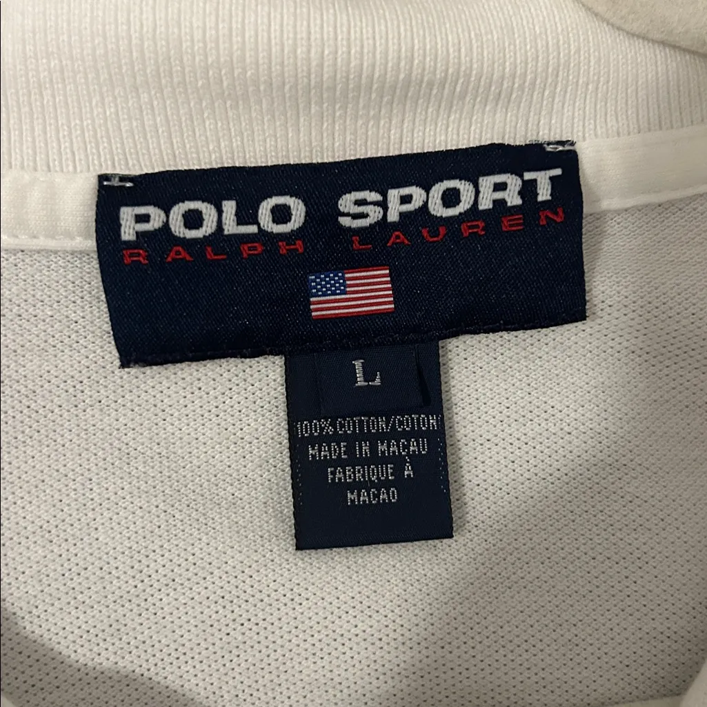 Polo Sport Cotton Polo Dress in White- L - Image 7