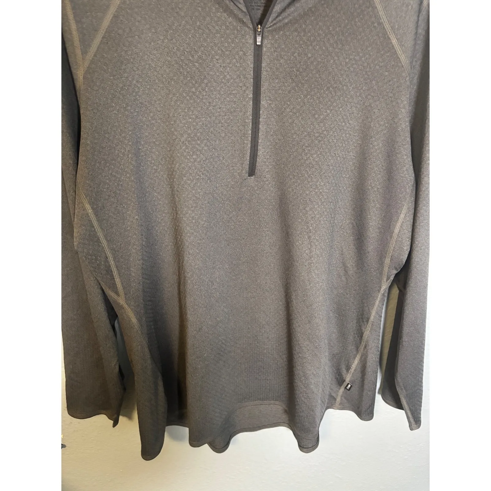 REI Womens Gray Long Sleeve Quarter Zip Pullover Size 1X Outdoor Athletic Hiking - Image 5