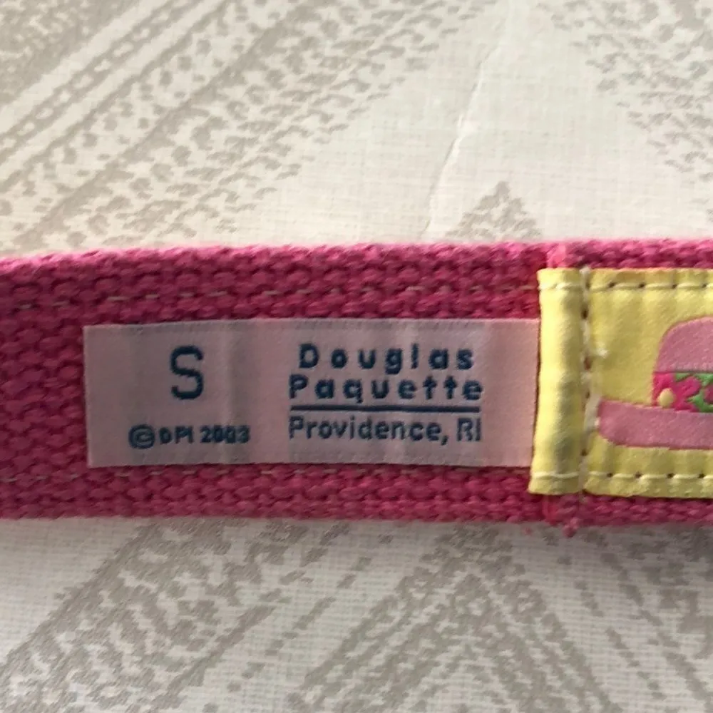 Douglas Paquette Pink/Yellow Belt w. Colorful Hats Yellow - Image 4