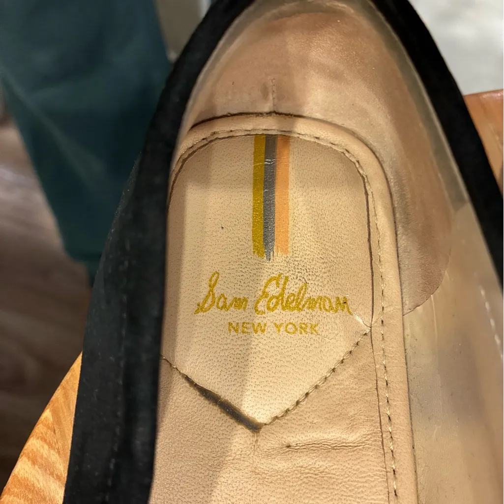 Sam Edelman  Black Suede Loafers - Image 2