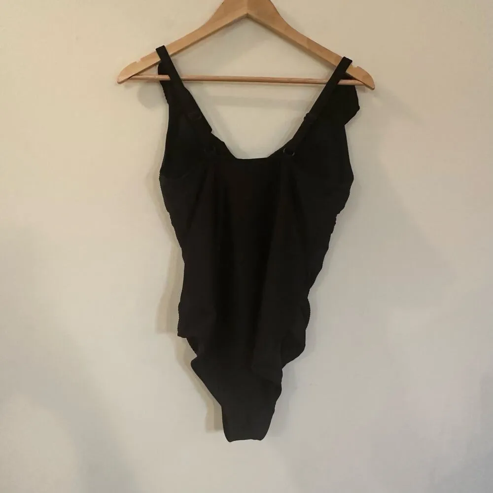 NipTuck Swim Black One Piece Bathing Suit sz 8 Nip Tuck Joanne - Image 9