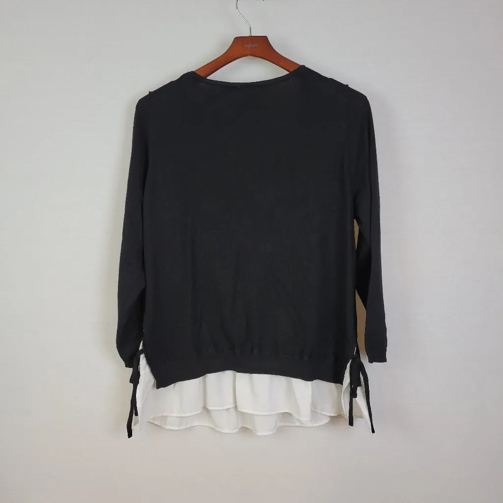 Terra & Sky Long Sleeve Peplum Hem Blouse Top 14W‎ - Image 3