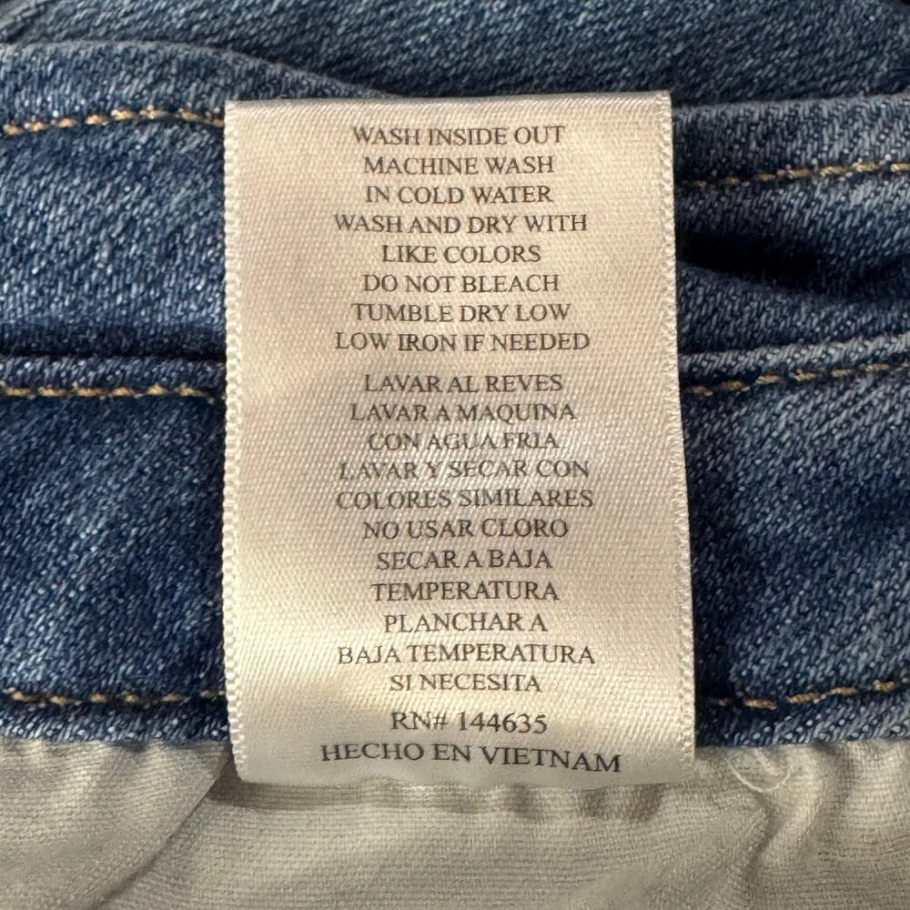 KanCan Signature SZ 26 Ultra High Rise Ankle Skinny Jeans Distressed Stretch Blue - Image 12