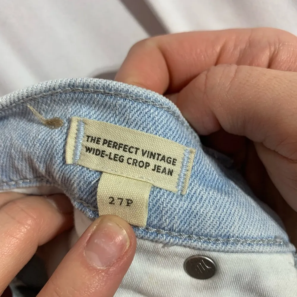 Madewell cropped straight leg jeans 27 petite. - Image 5