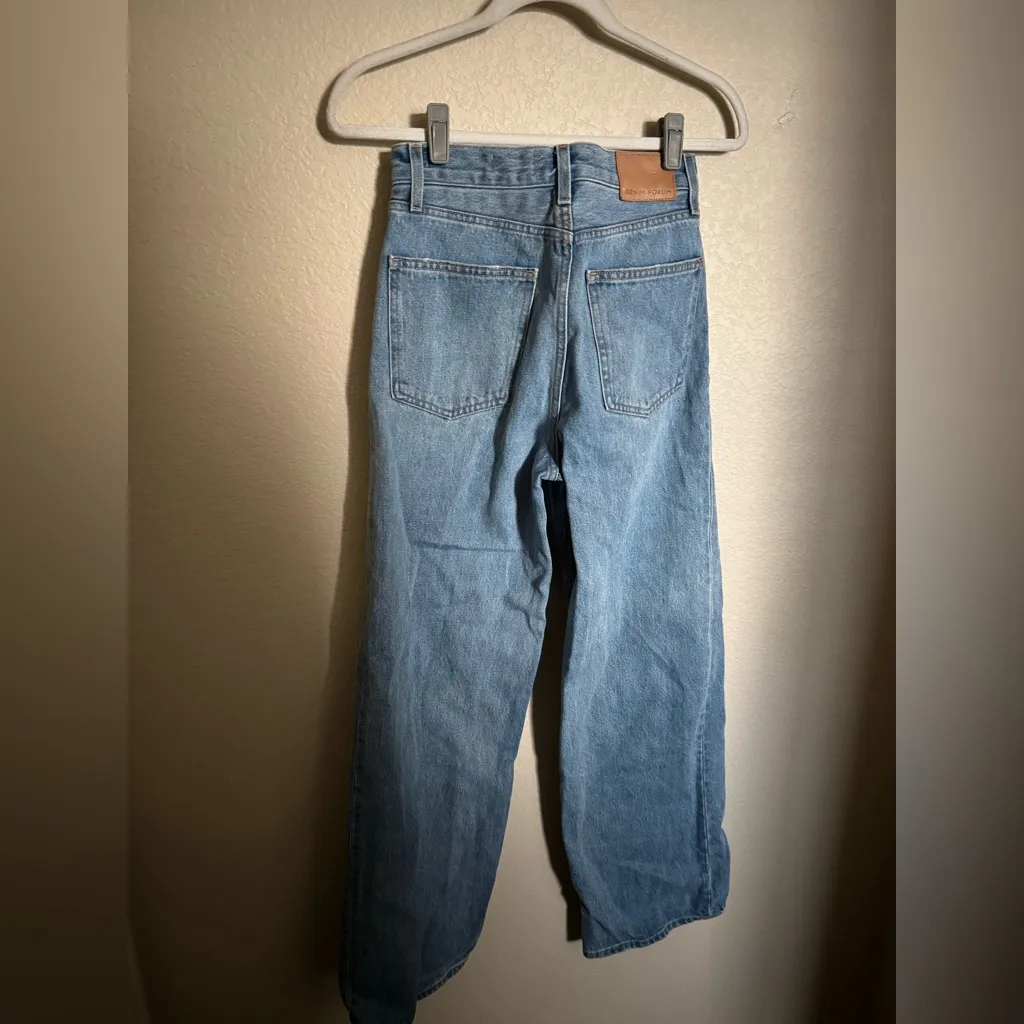 DENIM FORUM ARITZIA‎ the 90s lo-rise baggy wide jean size 23 7 Yrs Bleu taboo - Image 8