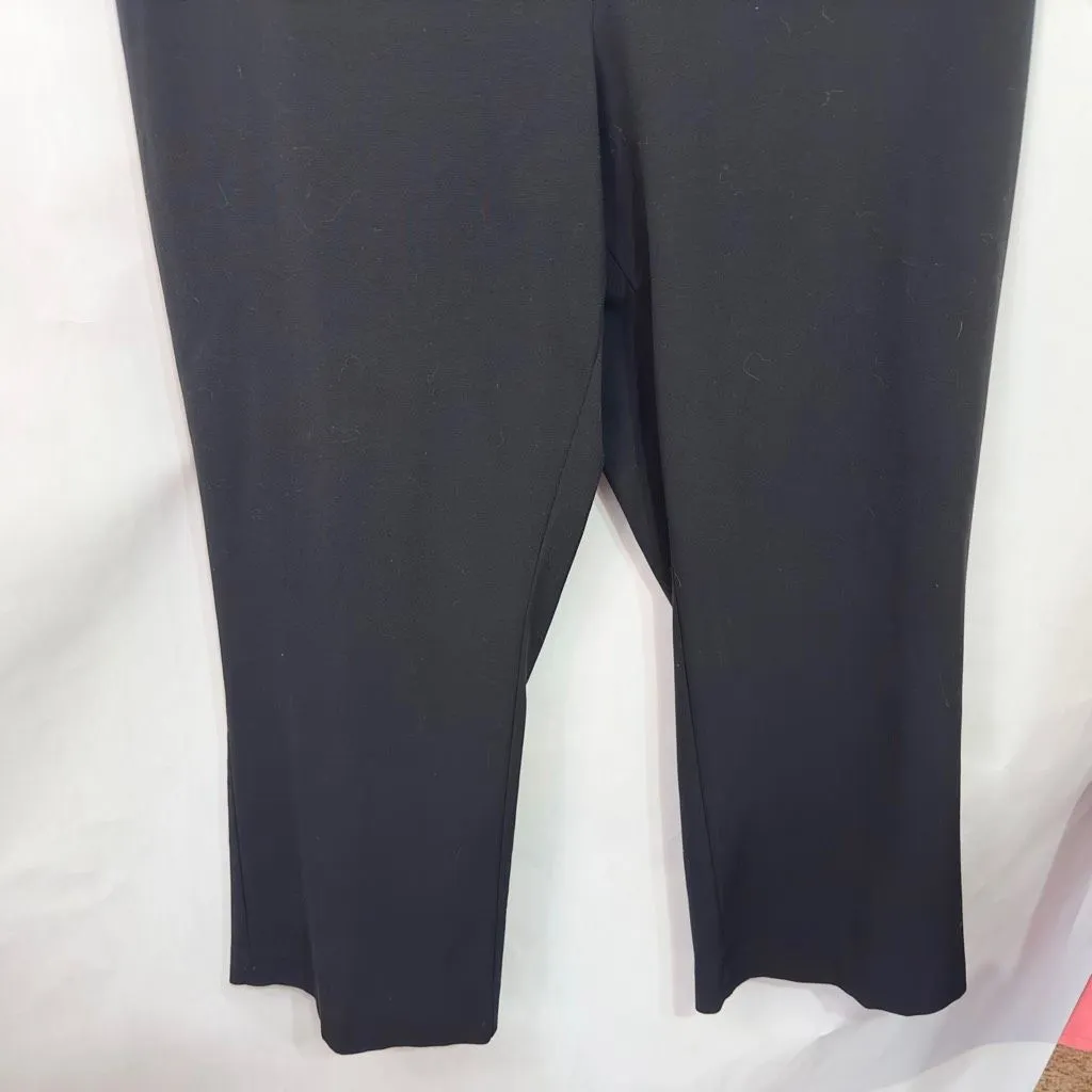 Catherines Plus Size 24W Dress Pants‎ Black Trousers Straight Leg Elastic 1506 - Image 4