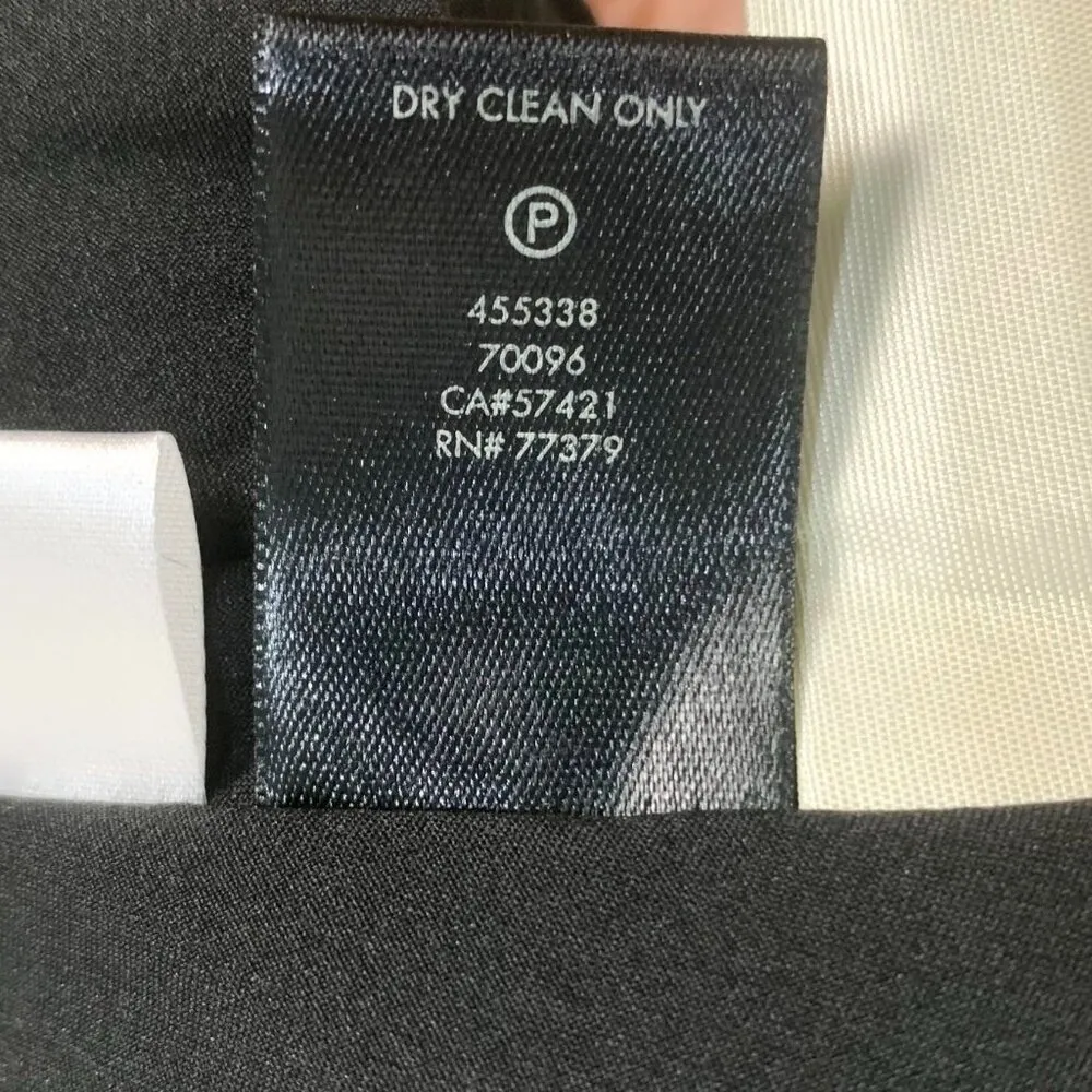 Ann Taylor Petite Velvet V-neck Flutter Short Sleeve A Line Dress Black Size 12P - Image 12