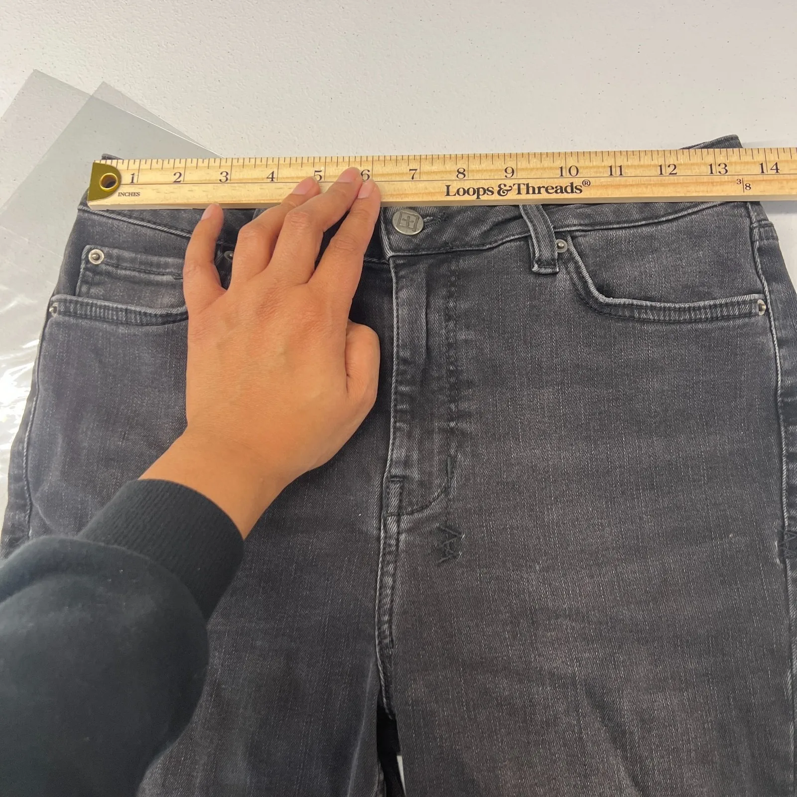 Ksubi Hi N Wasted Skinny Leg Jeans Womens 27 Black Denim Coton Stretch High Rise - Image 7