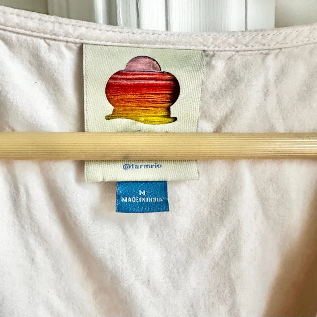 Farm Rio Embroidered Peplum Romper - Image 8