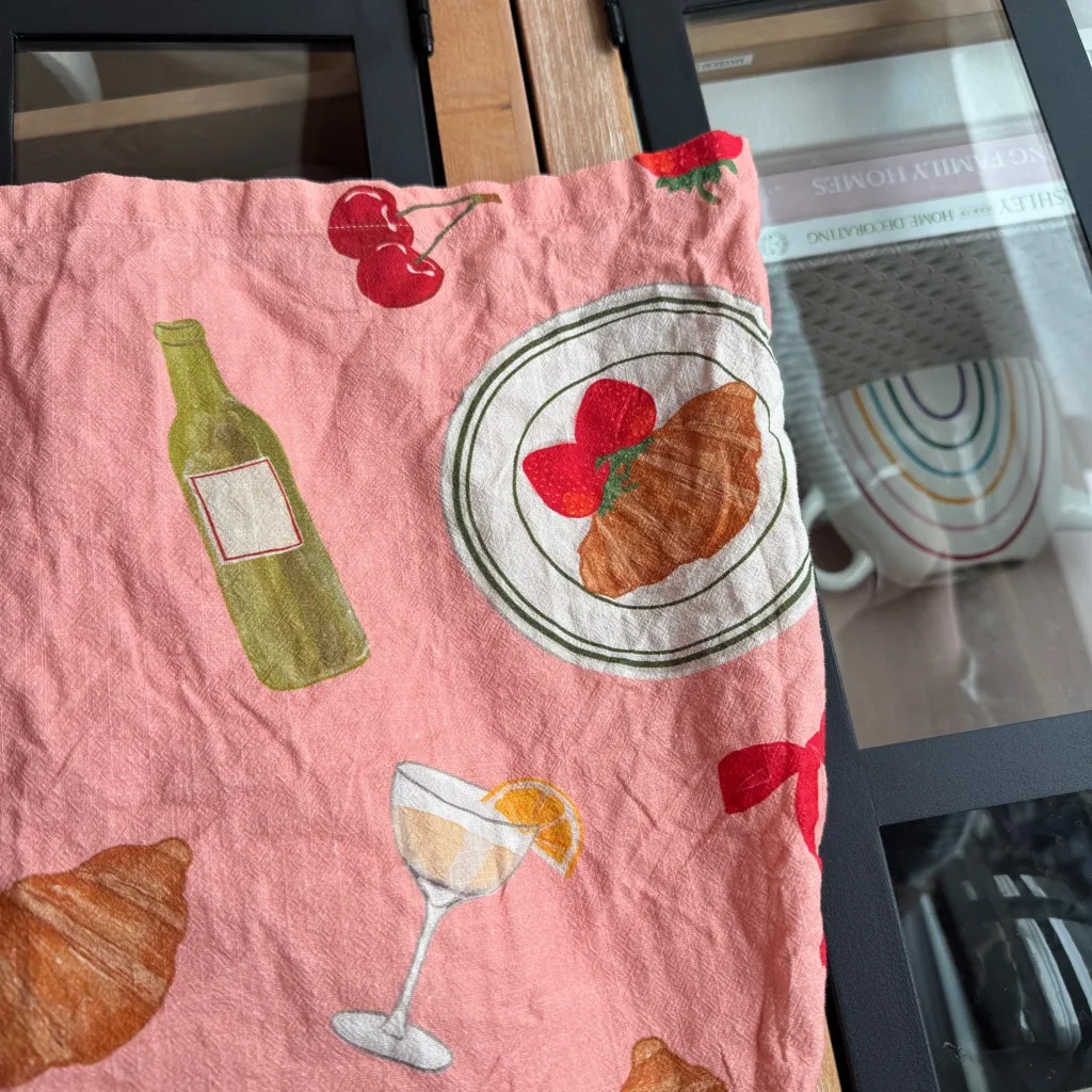 Coquette mini skirt a-line bows strawberry croissant coral lisa says gah lined - Image 8