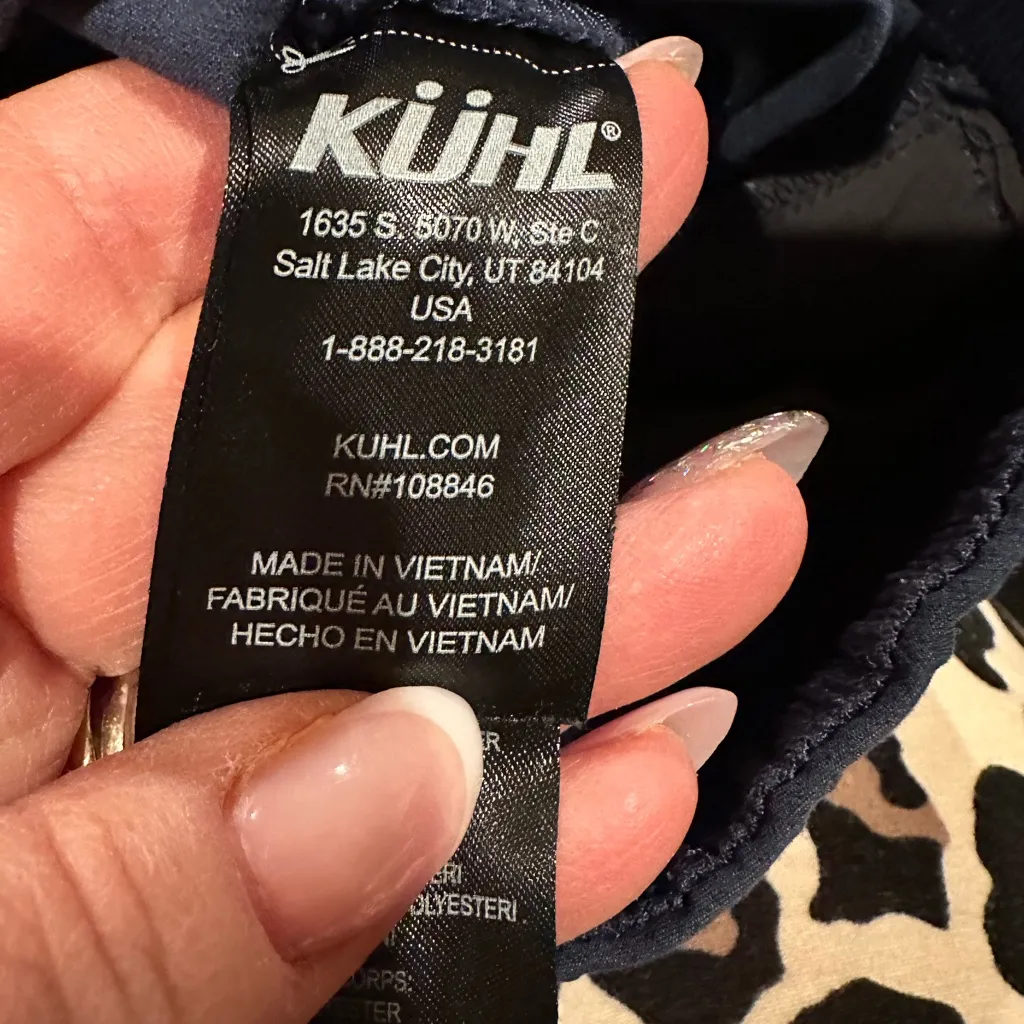 Kuhl Women's FreeFlex Move Navy Blue Barrel Baggy Pants Size M Reg - Image 10