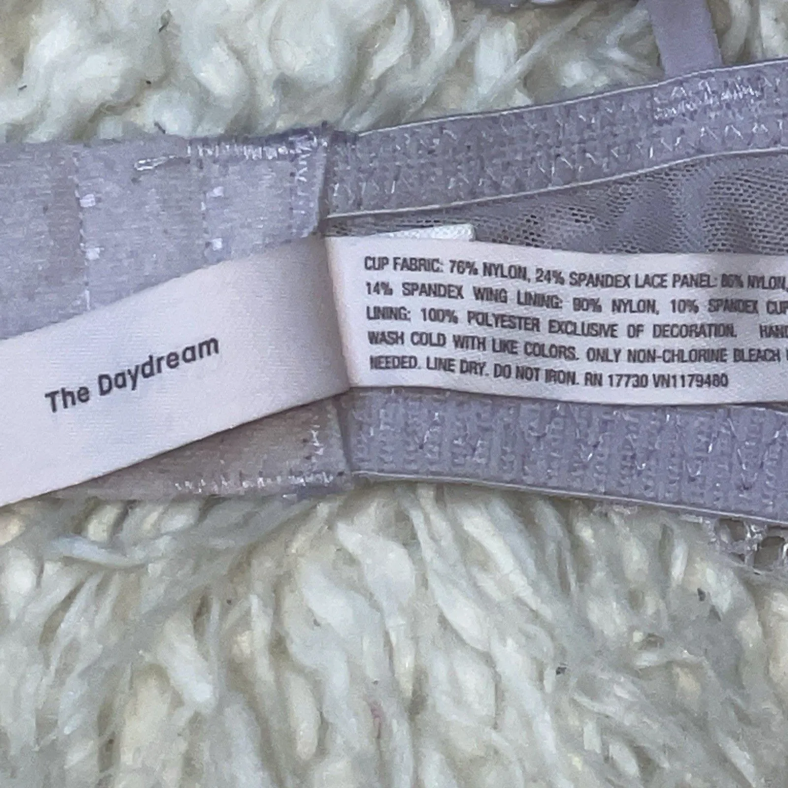 Auden THE DAYDREAM Purple Floral Demi Underwire Push Up Bra 38C Size undefined - Image 4