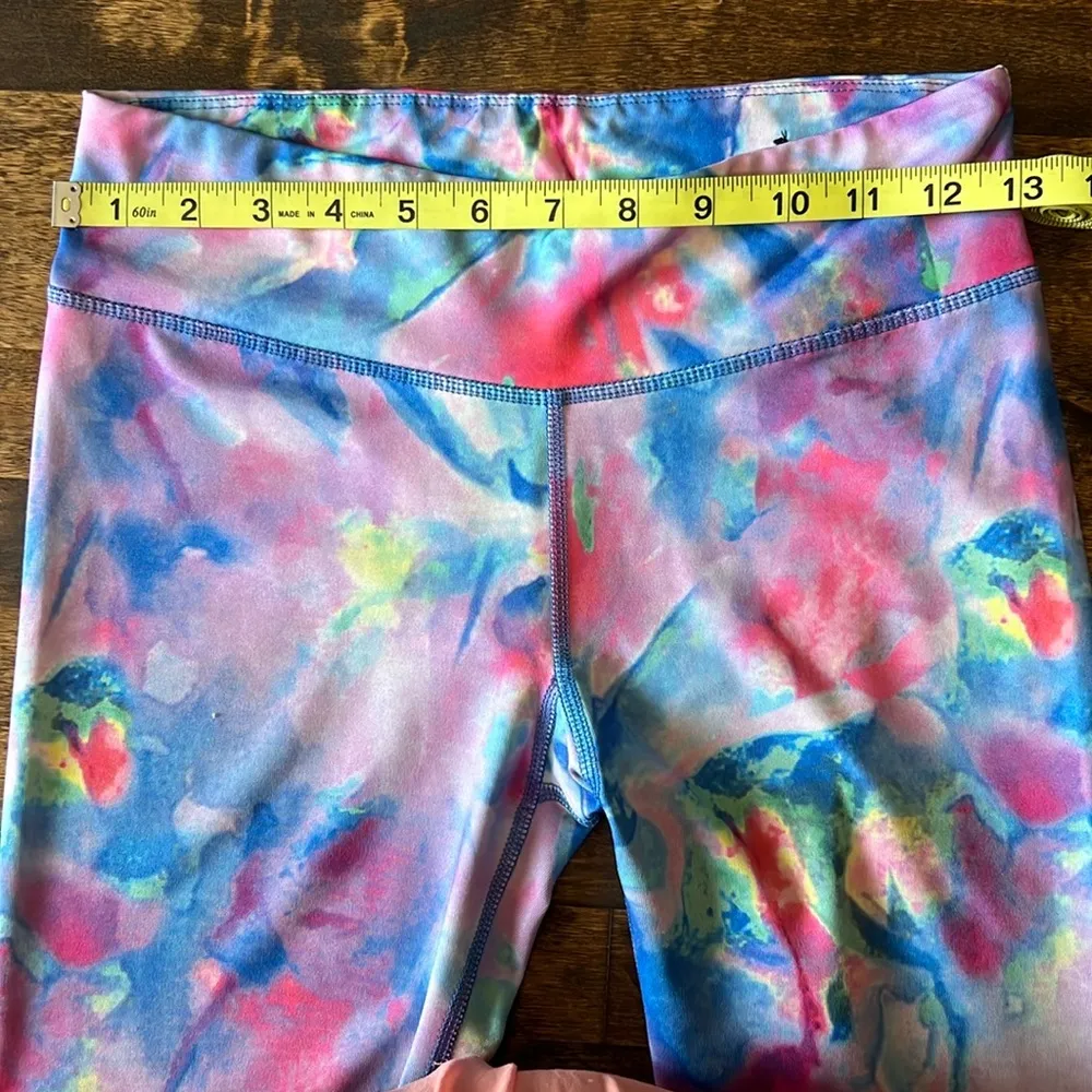 AEROPOSTALE Live~Love~Dream Watercolor Cropped Workout Leggings Sz Small - Image 5
