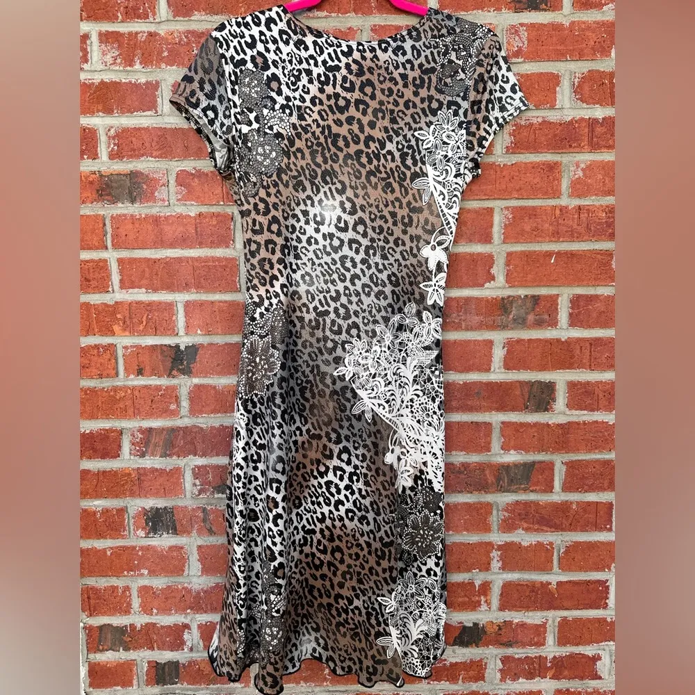 Joseph Ribkoff mixed print faux wrap dress Size 6 - Image 7