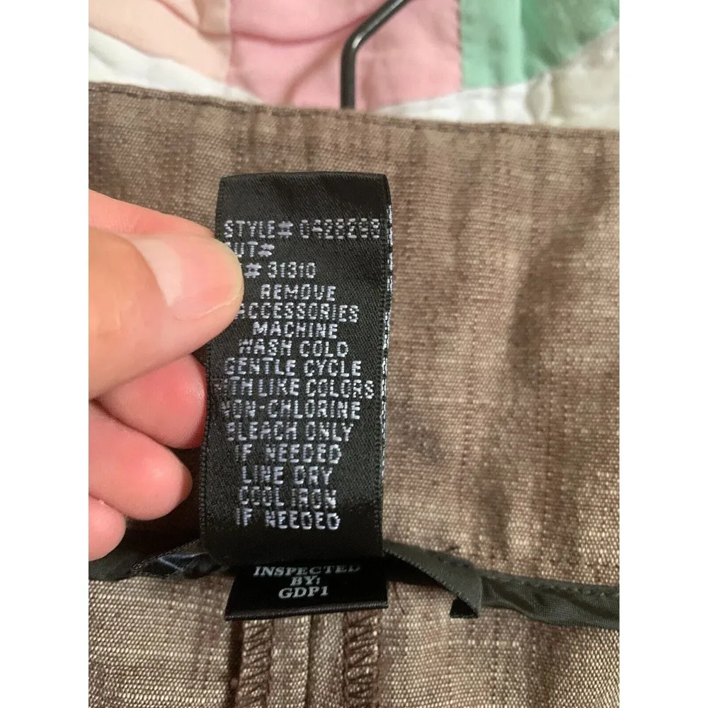 AGB Womens Size 10 Pant Brown Trouser Career Dress Pants Pockets Stretch - Image 6