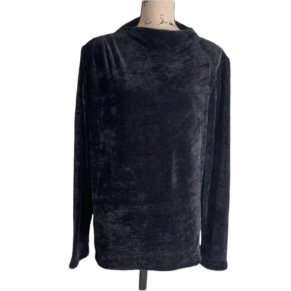 Express Black Roll Neck Puff Sleeve Sweater Size XL NWT - Image 2