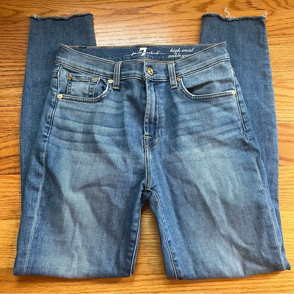 7 for all mankind Genevieve high waist ankle jeans size 27 - Image 2