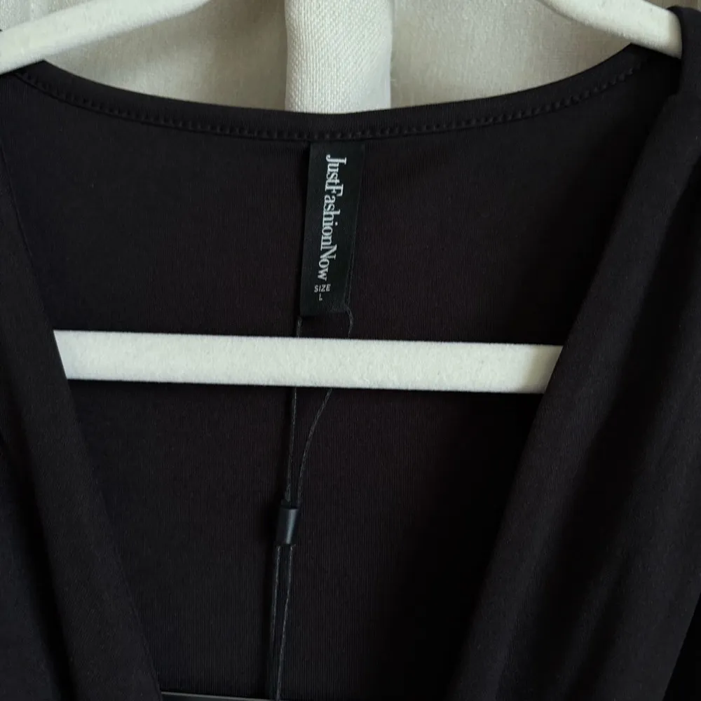 Black midi button up dress! Size L - Image 3