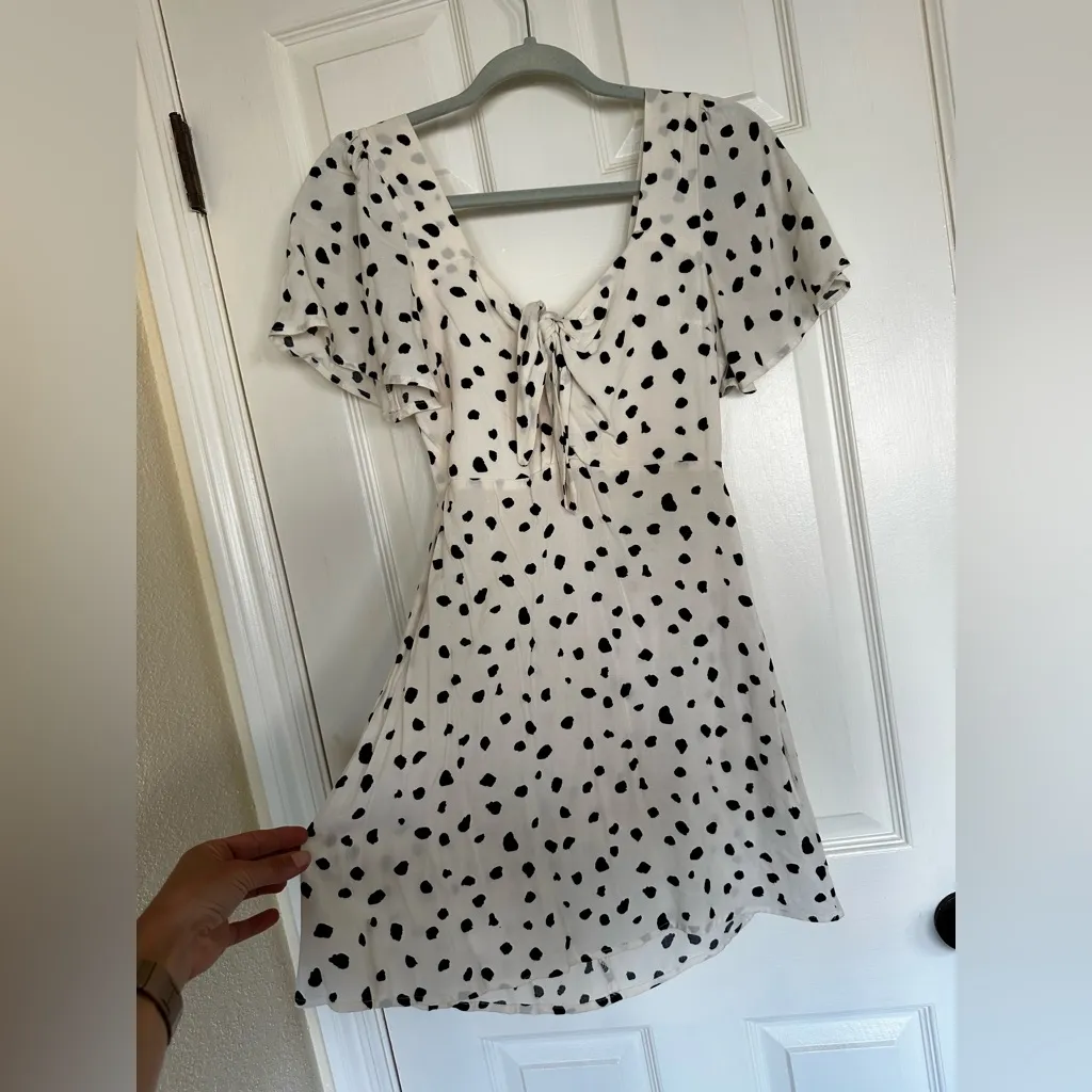Lush Black and White Polka Dot Top - Image 3