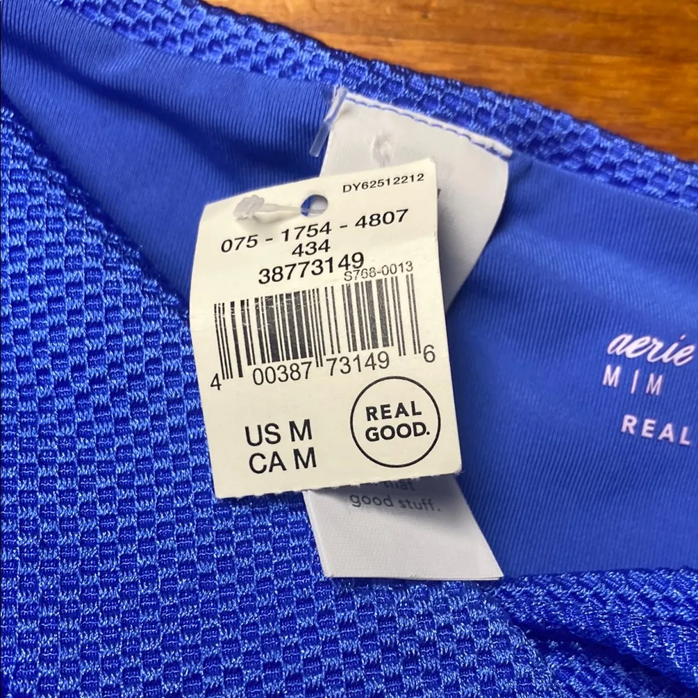 Aerie Electric Blue Cheeky Bikini Bottom - Image 3