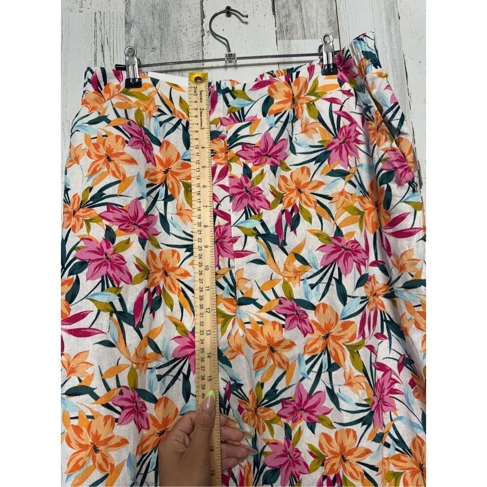 Jessica Simpson wide leg floral pants size medium - Image 6