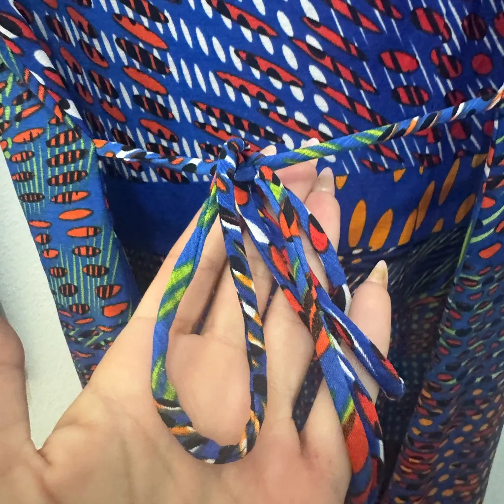 Joseph Ribkoff Multicolor V-Neck Patterned Dress - Image 3