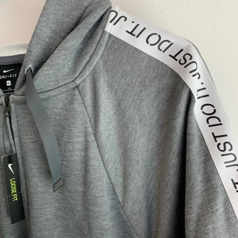 Nike Dri-FIT Just Do It Fleece Zip Training Hoodie - Image 9