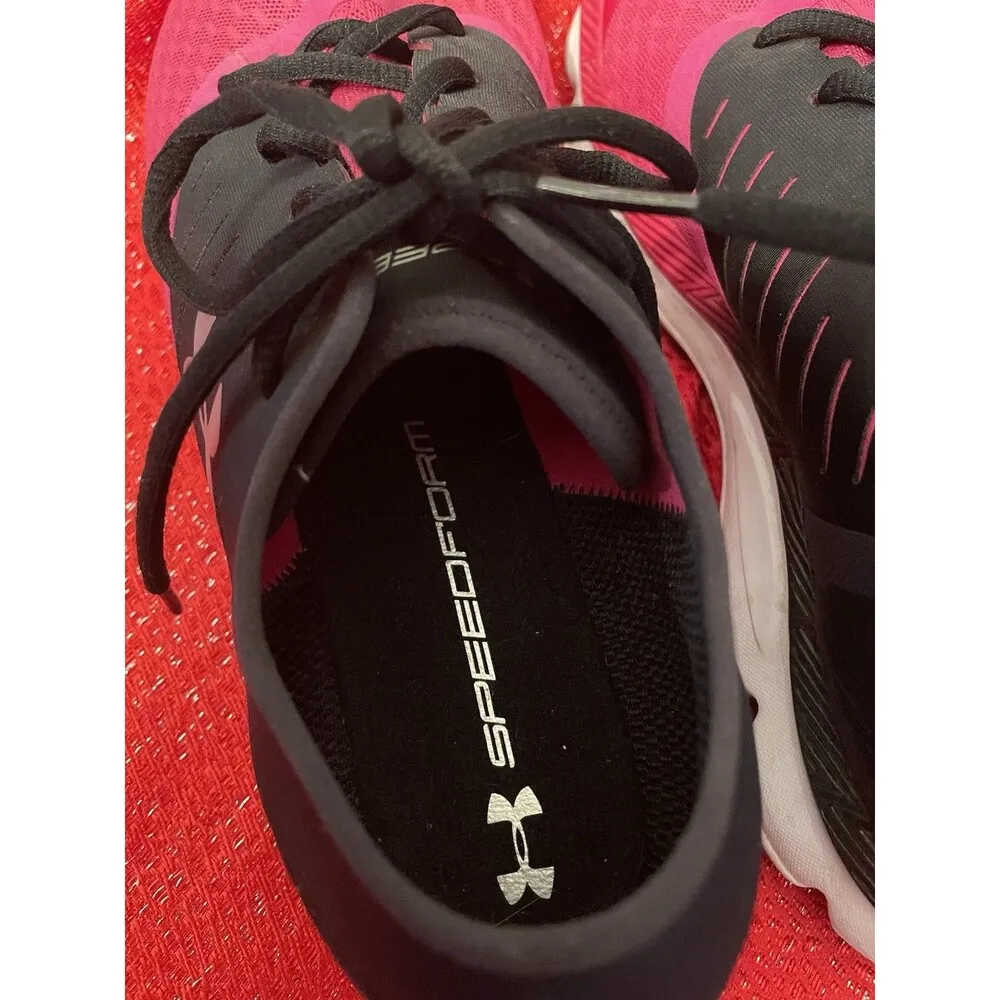 Under Armour Speedform Intake Womens Running Shoes Size 11 Trainers Pink Black - Image 7