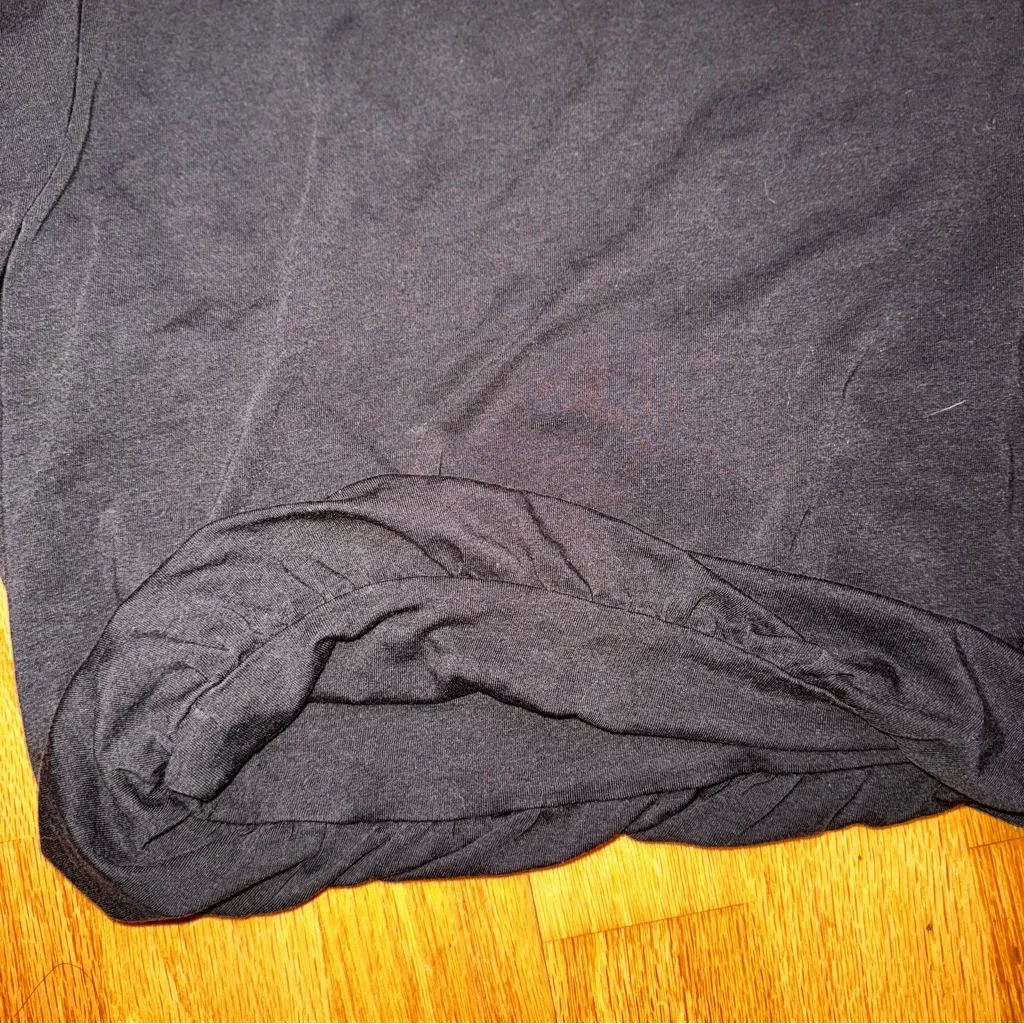 Calia Women’s Everyday Twist Crop Tee Top Relaxed Athleisure High Neck Black M Size M - Image 6