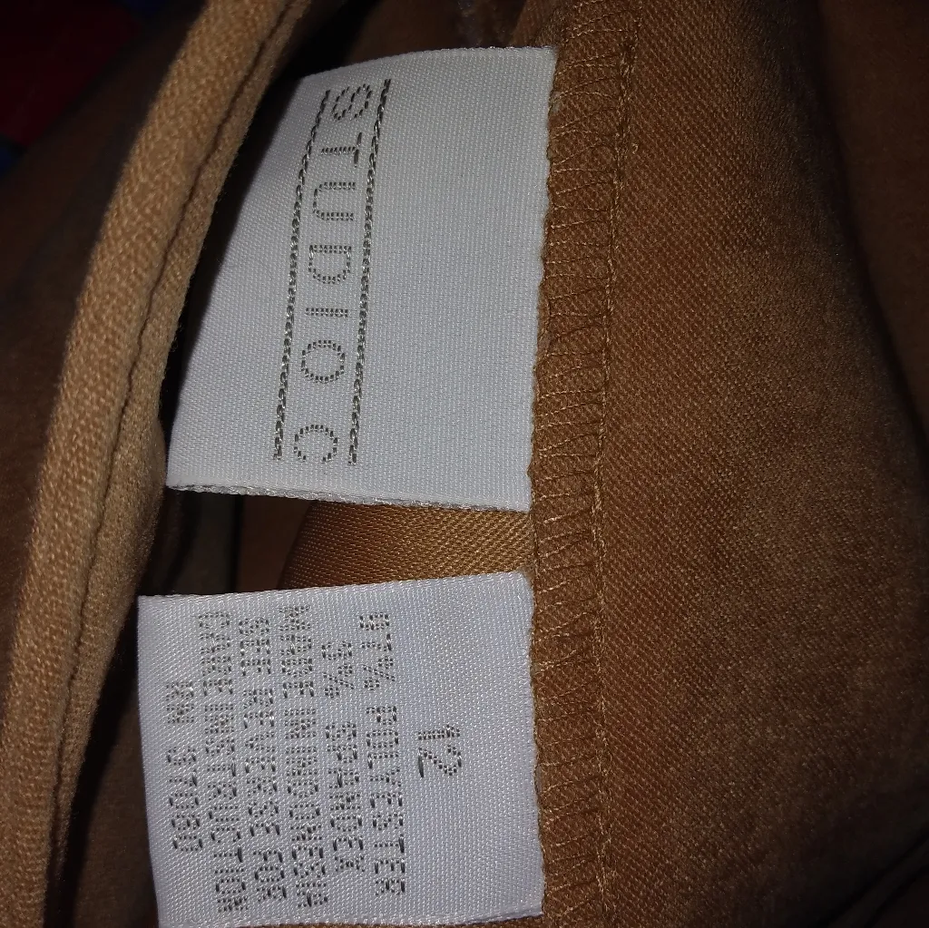 Studio C 12 Tan Faux Suede Midi Skirt - Image 5