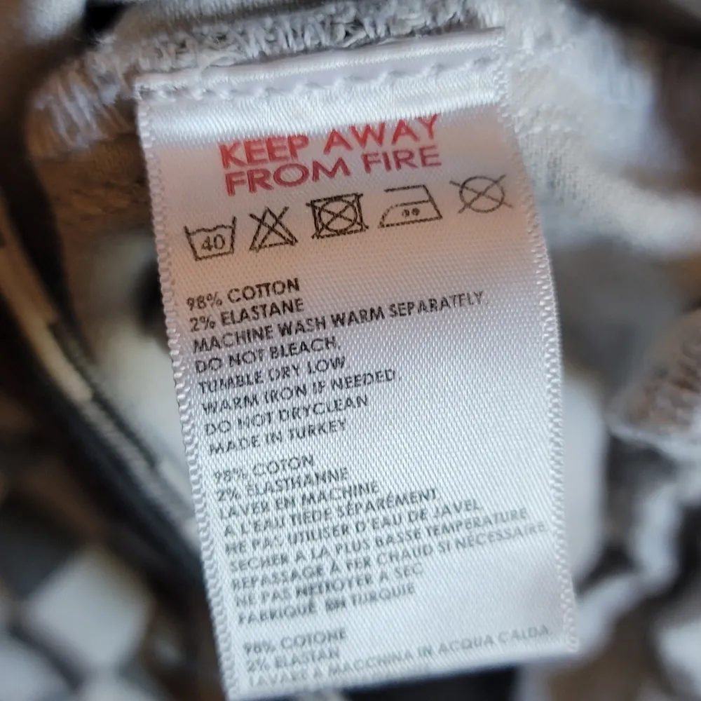 🔥SALE🔥 Urban Outfitters BDG Black White Checkered Twig Highrise Skinny Jeans - Image 6