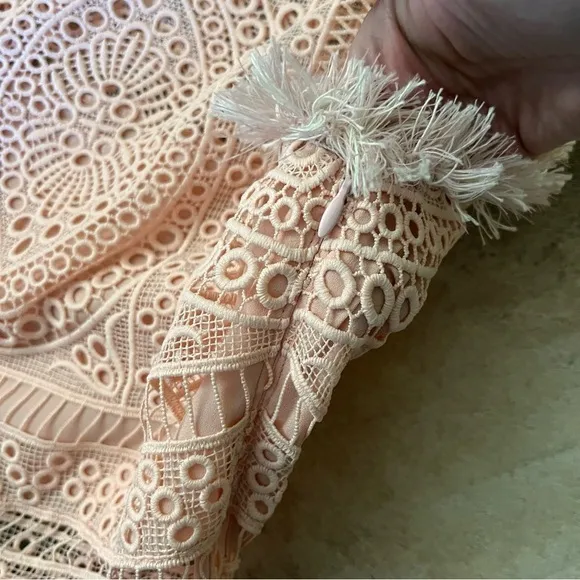 ALEXIS Sage‎ A Line Blossom Blush Pink Dress Cutout Wedding Guest Size XS - Image 9