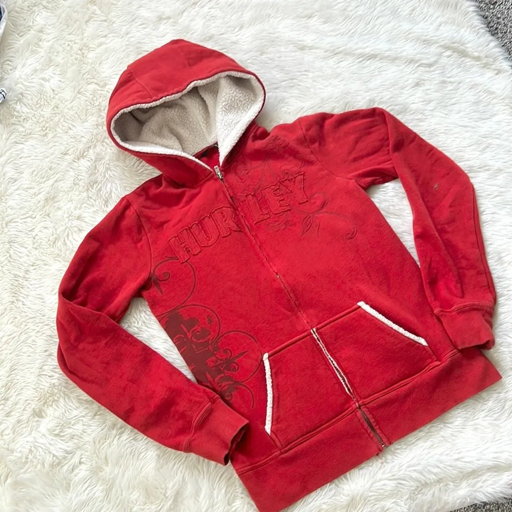 Hurley Y2K  zip up hoodie - Image 9