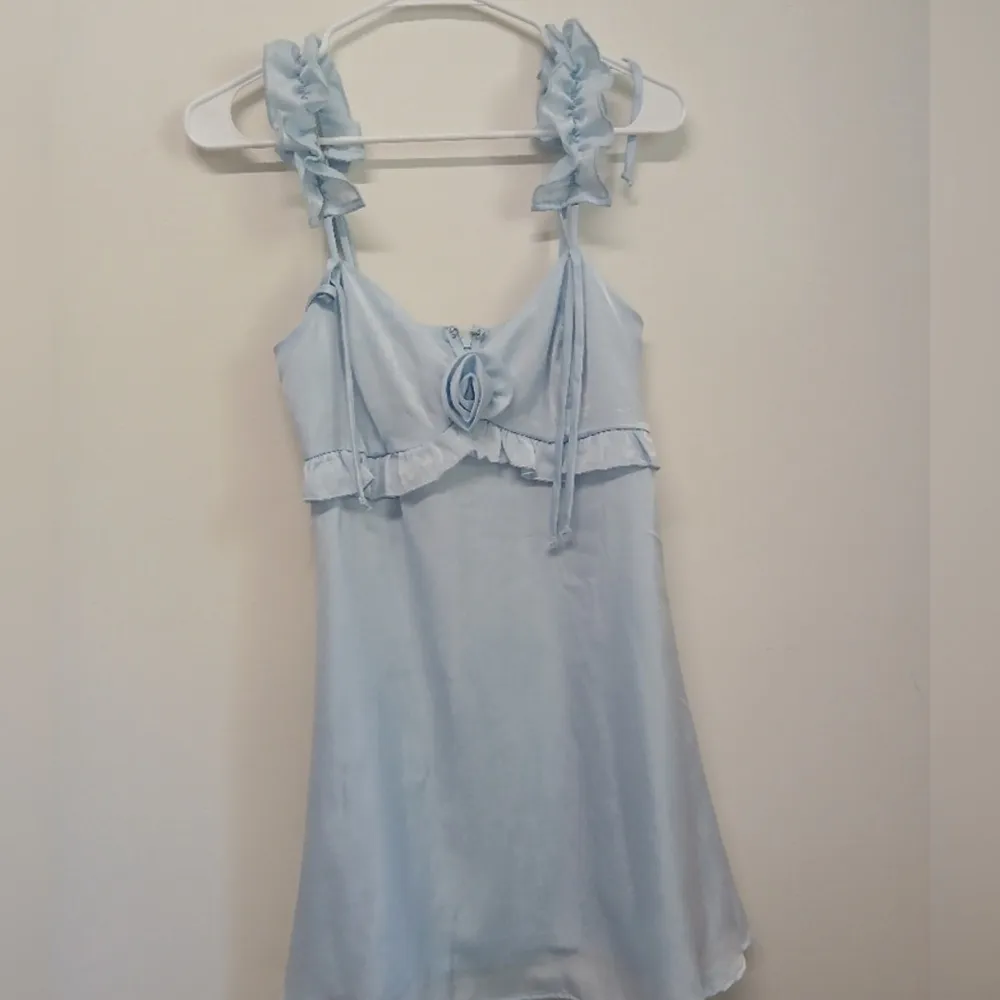 Wild Fable, Light blue strapless dress Size S new - Image 5